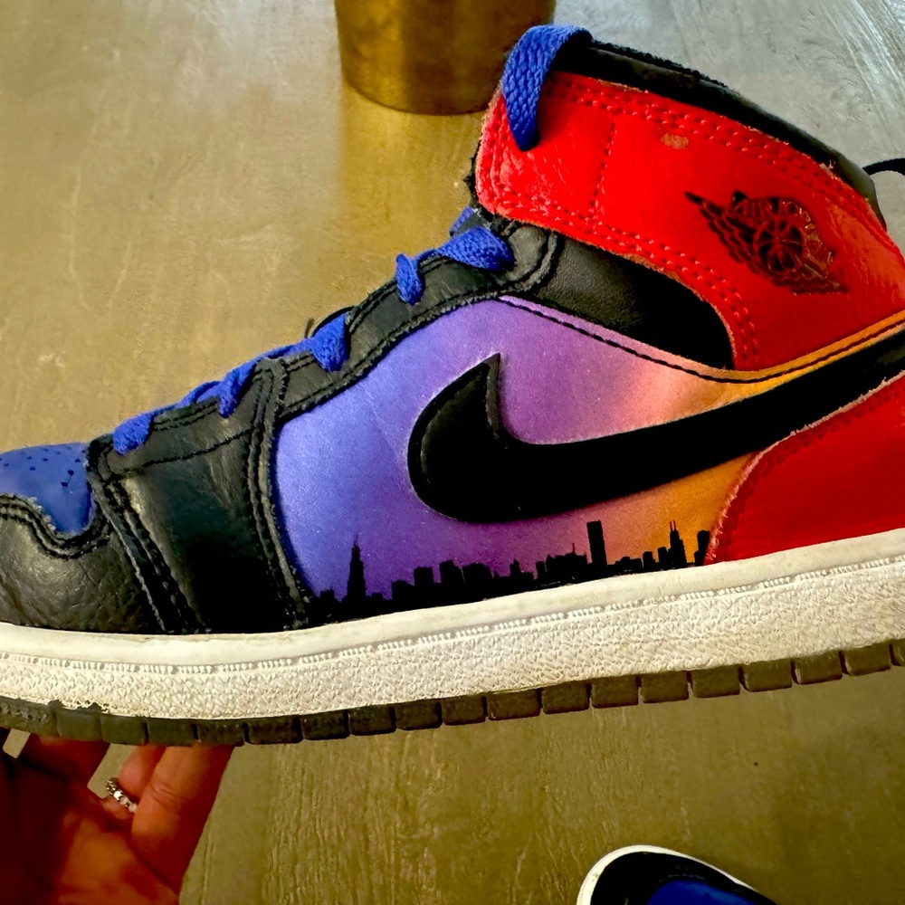 Nike  AirJordan’s size 3. Gently worn bc he grew out of them in a few months